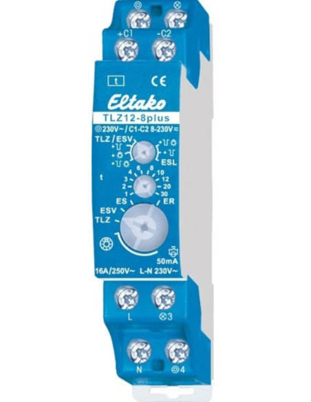 Relé DIN multifunzione luce scale 1 NO max 16A 250Vac