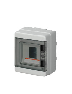 Centralino 4 moduli con porta IP65