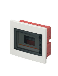 Centralino con porta IP40 8M incasso bianco