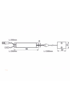 Sensore apertura armadi 12/24 Vdc 2,5A 2
