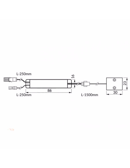Sensore apertura armadi 12/24 Vdc 2,5A