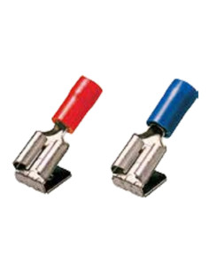 Faston maschio/femmina isolato blu 6,3mm