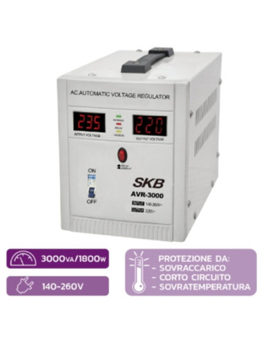 Stabilizzatore di tensione 3000va/1800w...