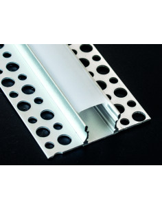 Kit profilo allum cartongesso parete 2m 12,3x13mm+cover...