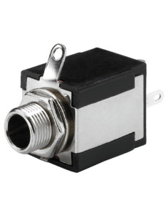 Jack femmina pannello 6,3mm no isolato