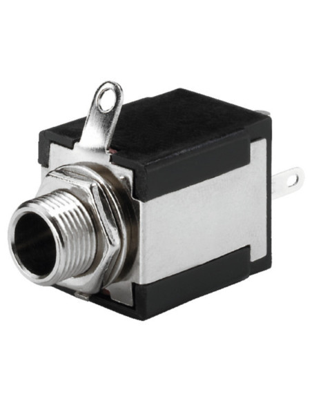 Jack femmina pannello 6,3mm no isolato