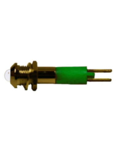 Led 5mm sporgente verde superluminoso 24VDC