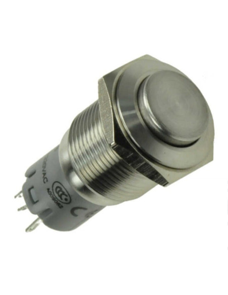 Interrutore a pulsante LAS2GQH-11Z_S IP67 acciaio lucido