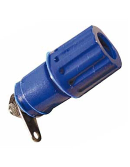 Morsetto serrafilo isolato 15A blu