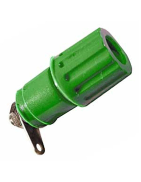 Morsetto serrafilo isolato15a verde