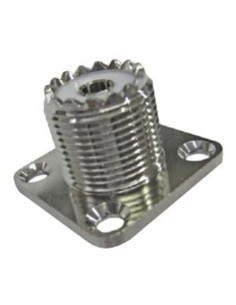 Presa UHF/pl259 da pannello a saldare con flangia di...