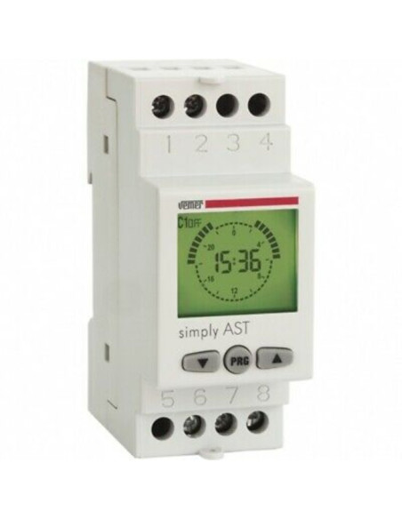 Interruttore orario astronomico con programmazione semplificata