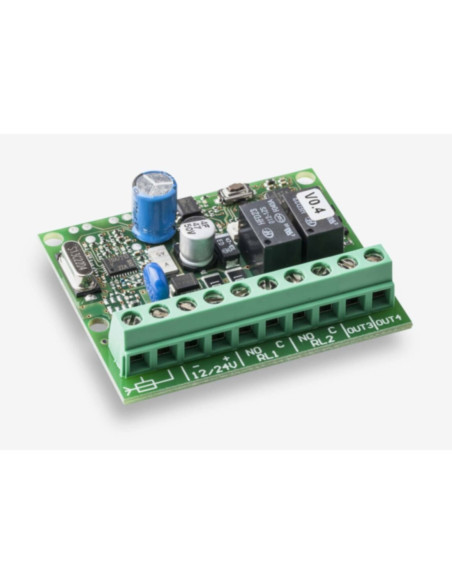 Ricevitore radio 433mhz 12/24v - 2 rele'