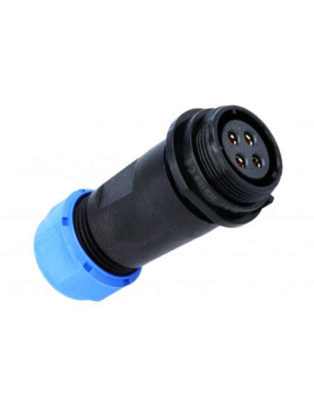 Presa volante 4 poli serie sp13 250 VAC AWG 14, serie sp13 ip68