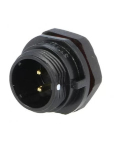 Spina a pannello 2 poli ø1.6mm cont. 13a 250 VAC AWG 14,...