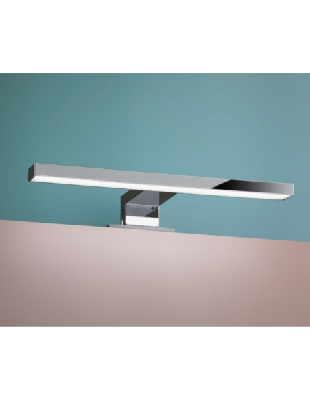 Lampada per specchio LED 230Vac 7W 4000k ip44 300x103x45mm cromata