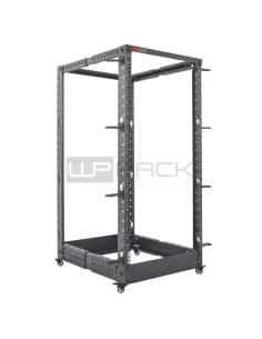 Open frame rack 19" 22U profondità regolabile nero