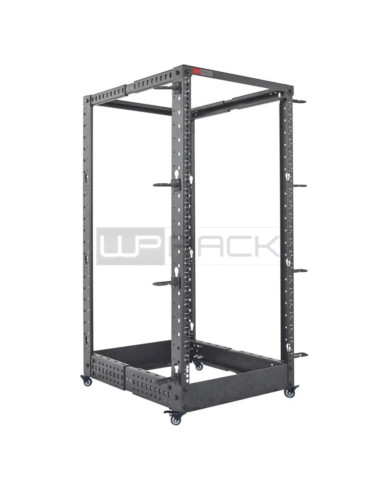 Open frame rack 19" 22U profondità regolabile nero