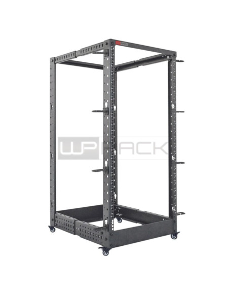Open frame rack 19" 22U profondità regolabile nero