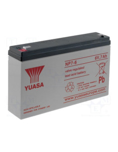 Batteria al piombo Yuasa 6V   7Ah