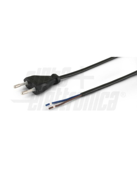 Cavo con spina 2 poli europa cavo spellato