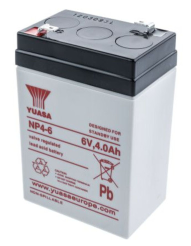 Batteria al piombo Yuasa 6V   4Ah