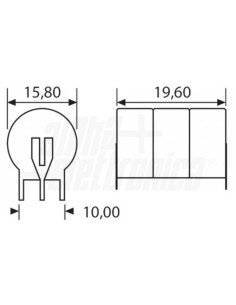 Batteria bottone Ni-Mh 3,6V 80mA 3pin 2