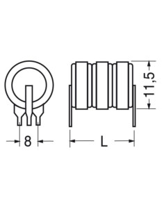 Batteria tampone Ni-Mh 2,4V 40mA circuito stampato - 3 pin 2