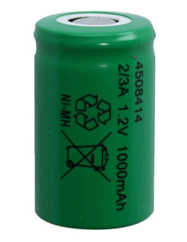 Batteria Ni-Mh 2/3a 1,2V 1100mAh flat gp 17x28,7mm