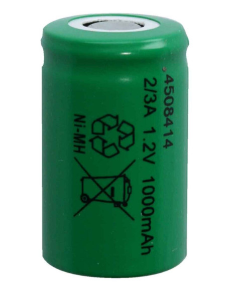 Batteria Ni-Mh 2/3a 1,2V 1100mAh flat gp 17x28,7mm