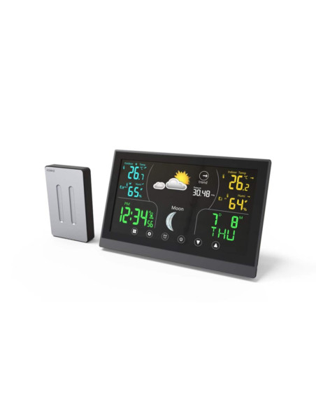 Stazione metereologica digitale a colori con sensore esterno + igrometro