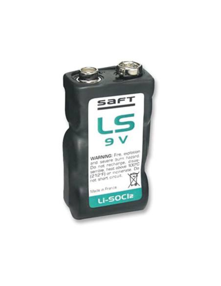 Batteria litio Saft 10,8V 1,12Ah formato 9V