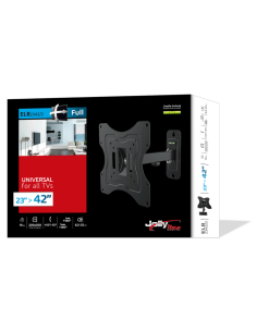 Supporto TV universale 23"÷42" max 15kg 2 snodi 2