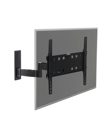 Supporto a parete doppio snodo 32"÷55" max 35kg con blocco sicurezza nero