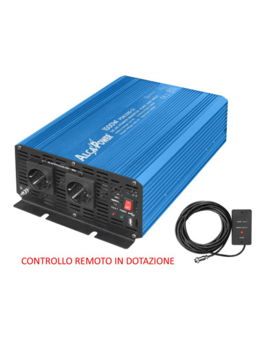 Inverter 12V 1500W onda pura max spunto 4500W