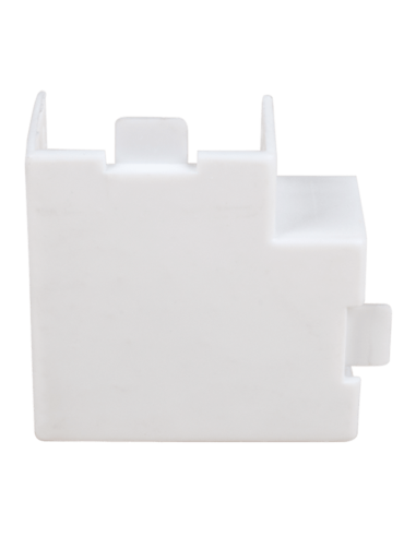 Angolo piano per canale 25x16mm colore bianco