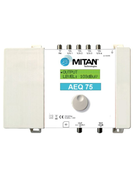 Amplificatore 5 ingressi programmabile digitale guadagno 75dB