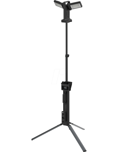 Proiettore LED da cantiere a batterie 2x 36W 11500lm IPX4 con treppiede