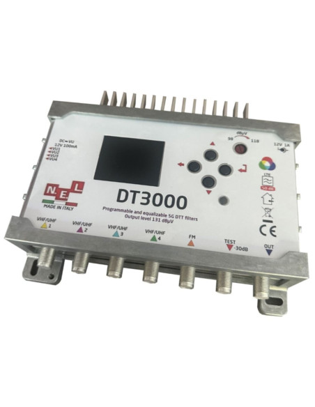 Amplificatore 4 ingressi programmabile digitale guadagno 78dB