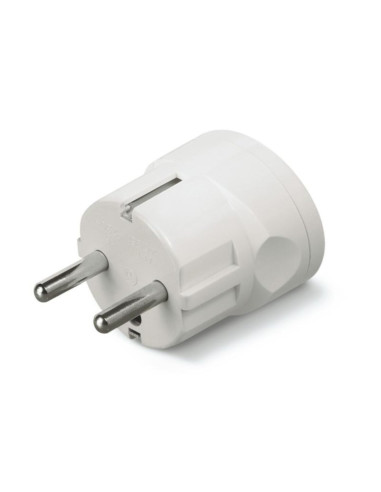 Adattatore spina Schuko / presa 2p+t 10/16a bianco