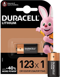 Batteria litio cr123 3V duracell