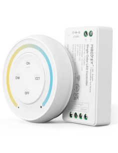 Dimmer LED 1 canale con telecomando 12-24Vdc 12A RF 2.4GHz