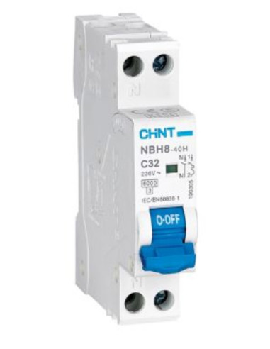 Interruttore MT 4,5kA 1N 25A Curva C