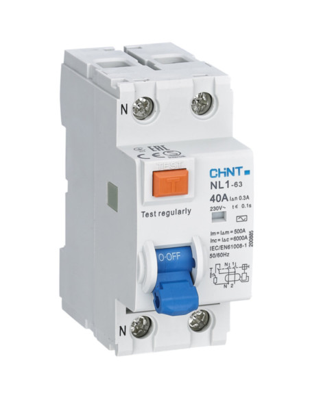 Differenziale puro A 6kA 2p 63A 30mA