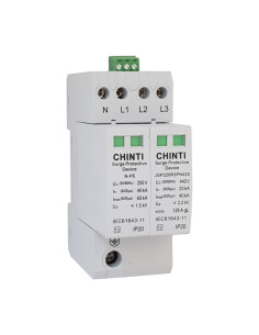 Scaricatore di sovratensione modulare Classe II 3P+N 40kA...