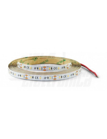 Striscia Led 60 Led/ m 2835 0,5W 12Vdc 14,4W/m Bianco caldo 5m