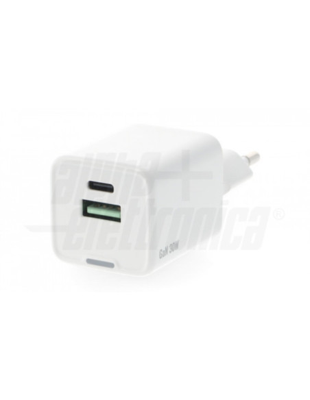 Alimentatore USB-C + USB 5-20V 3A GaN bianco