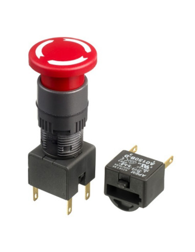 Pulsante a fungo di emergenza da quadro +...