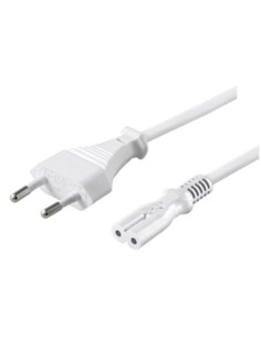 cavo alimentazione 2poli con presa C7 2m bianco