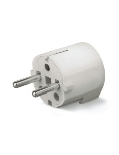 Spina Schuko unel 90° 2p+t 16A bianca